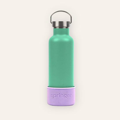 Dog & Me Water Bottle - Green / Lilac