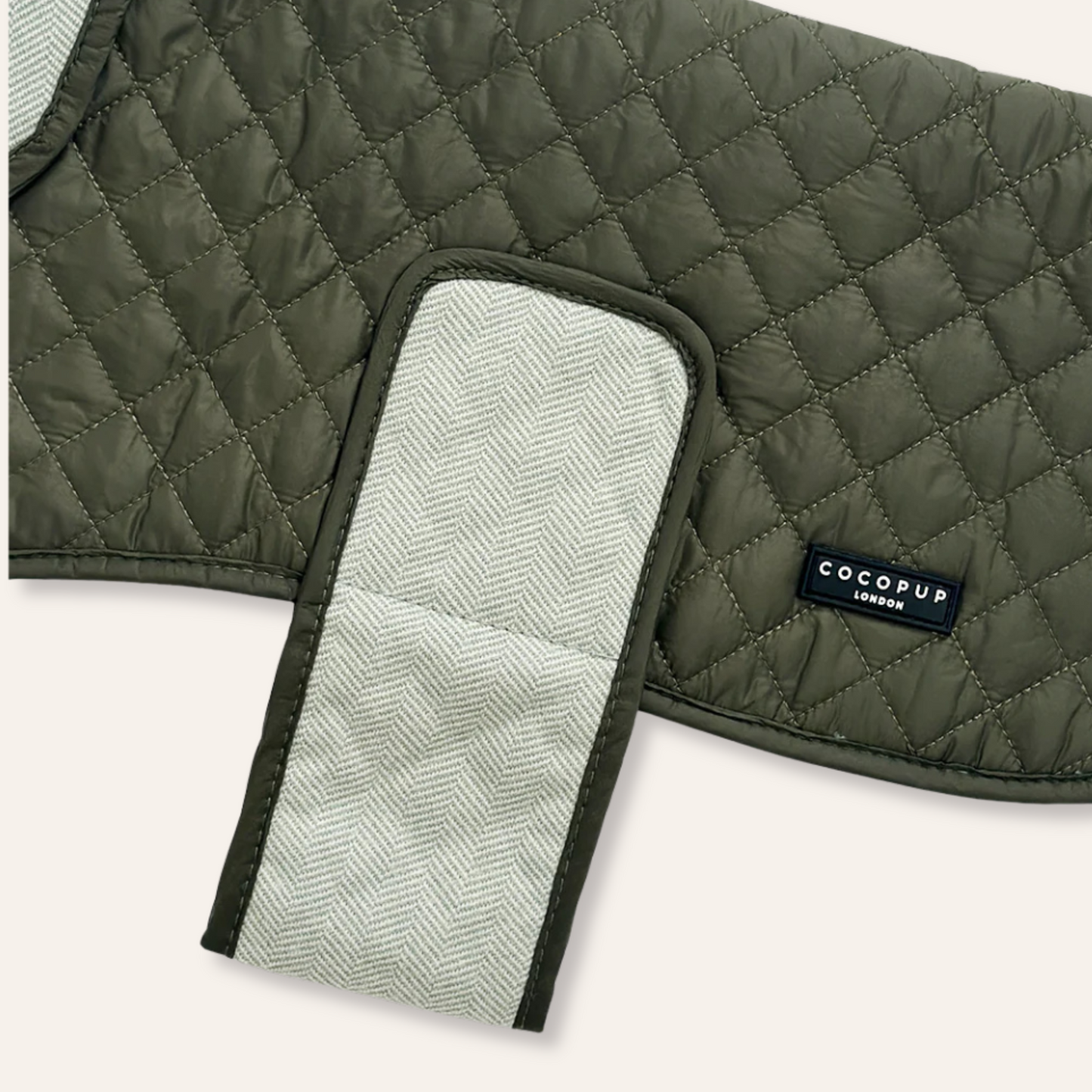 Quilted Coat - Khaki