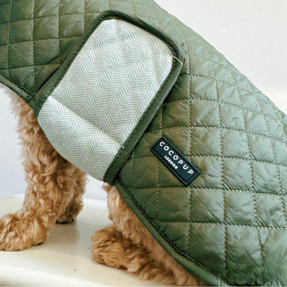 Quilted Coat - Khaki