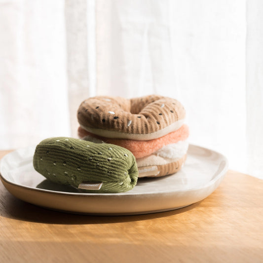 Bagel + Pickle Enrichment Toy