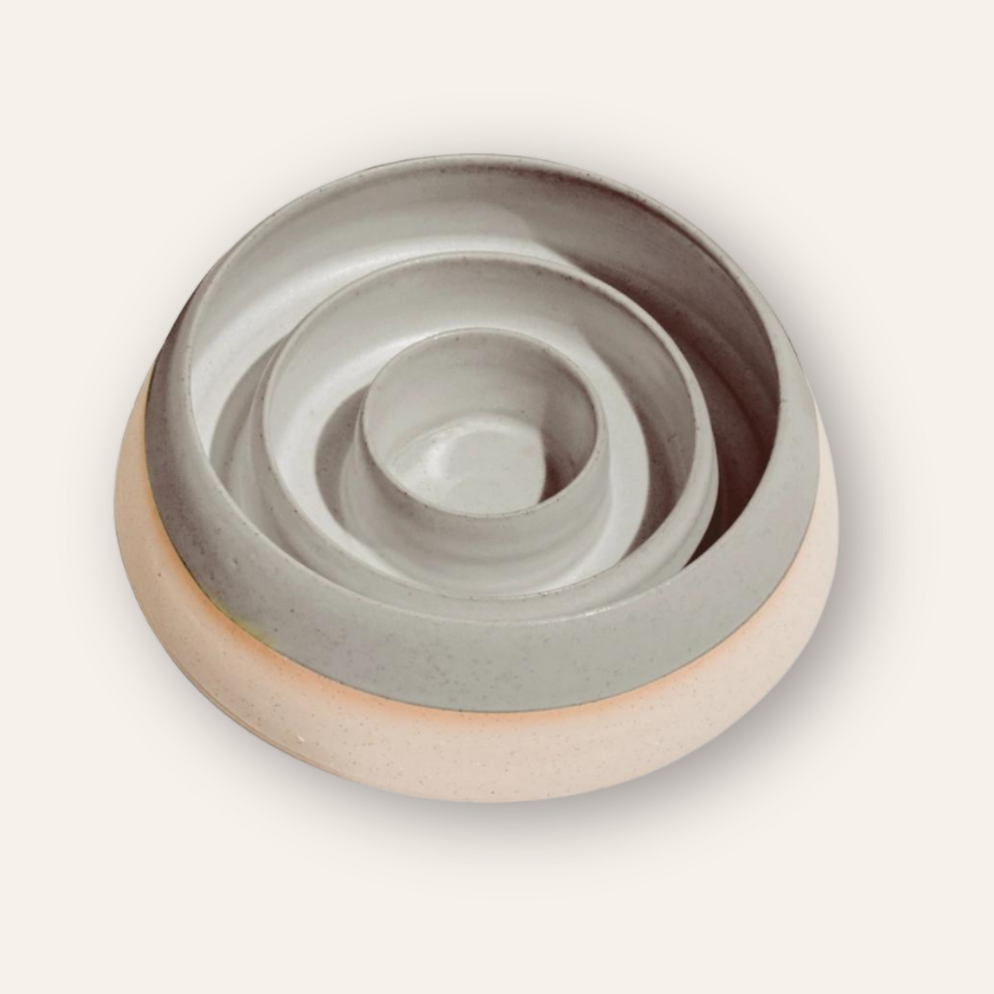 Ceramic Slow Feeder - Grey