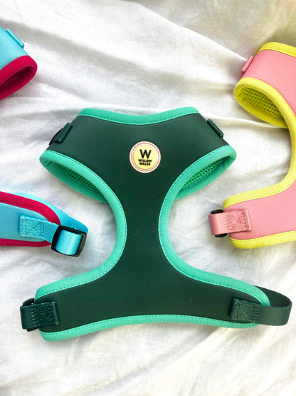 Adjustable Harness - Dark Green / Blue